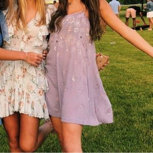 Free People purple slip dress